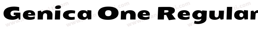 Genica One Regular字体转换